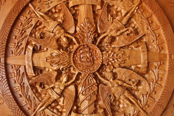 A Compass Rose Adorned in Calligraphy