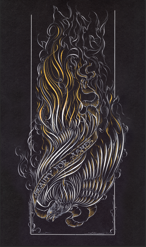 Beauty for Ashes | Bird Flourish ORIGINAL