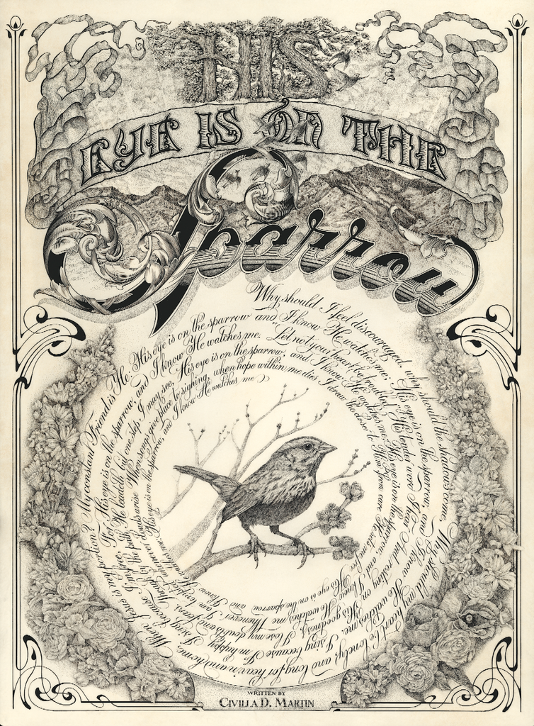 希少　John Weever - E.A.J. Honigmann His Eye is On the Sparrow – Jake Weidmann Artist and Master Penman